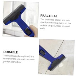 Amosfun 3pcs Cleaning Scraper Blade Paint Squeegee Window Grills Stickers for Sticker Paint Scraper Floor Scraper Blade Sticker Scraper Blade Stickers for Cars Blue Enhanced Nylon Plastic