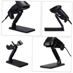 VILLCASE Scanning Device Holder Mic Table Stand Tabletop Microphone Stand Scanner Stand Scanner Holder for Car Scanner Holder for Desk Scanner Holder Mount Table Mic Stand Black Abs