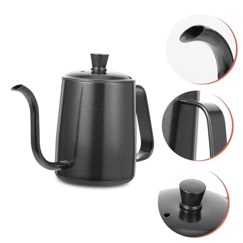 FUNOMOCYA Coffee Maker Espresso Maker Thickened Coffee Kettle Whistling Tea Kettle Handle Stovetop Kettle Espresso Grounds Household Stovetop Kettle Coffee Pot Stainless Steel