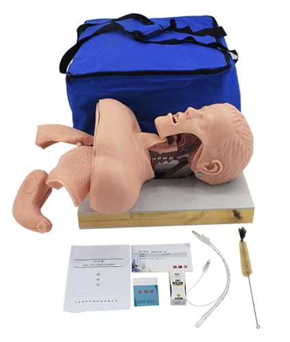 Oral Nasal Intubation Manikin,First Aid Tracheal Intubation with Alarm Function,Intubation Manikin Airway Management Trainer Advanced Human Tracheal Intubation Model