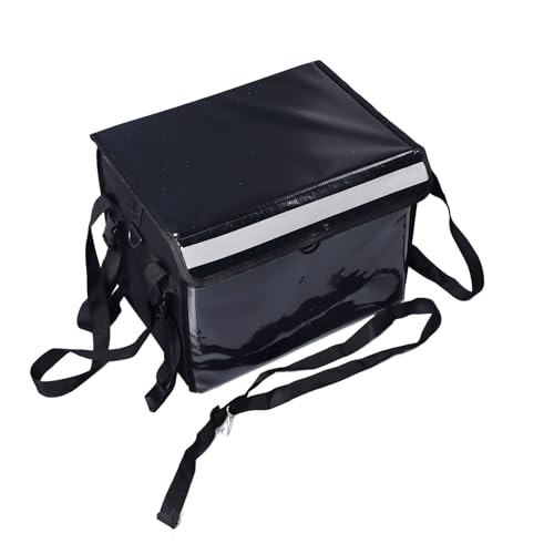 Insulated Food Delivery Bag Large 48L Pizza Bags Hot Cold Commercial Reusable Warming Black