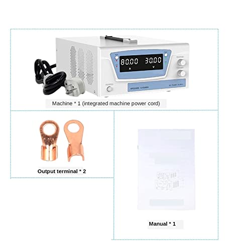 DC Power Supply, 60V 50A Bench Source Laboratory Dc Stabilized Power Supply Adjustable Variable Digital Regulated Power Supply 100V 20A,Electroplating DIY(KPS6030D 0-60V 0-30A)