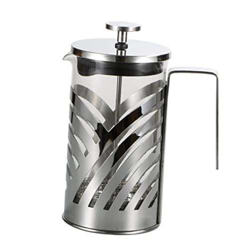 FUNOMOCYA 304 Tea Strainer Machine Espresso Multi-function Coffee Pot Espresso Pot Espresso Ground Coffee Fashion Coffee Pot Coffee Maker Espresso Coffee Filter Pot Silver