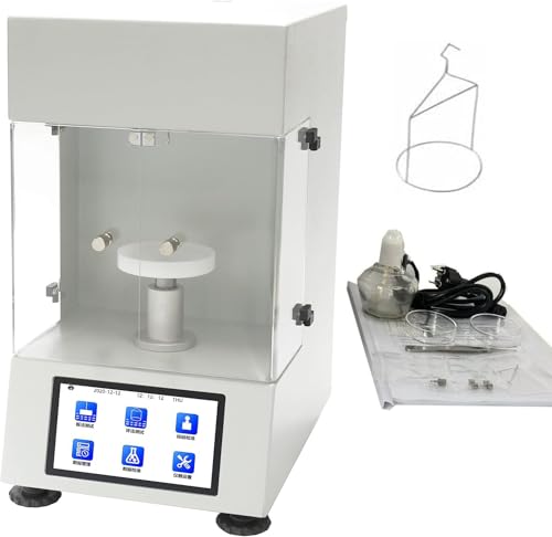 CNYST Lab Surface Tension Meter Automatic Interfacial Tensiometer with Platinum Ring 0-1000mN/m Accuracy 0.01mN/m Interfacial Tension Measurements for Quality Control and Optimization of Emulsifiers