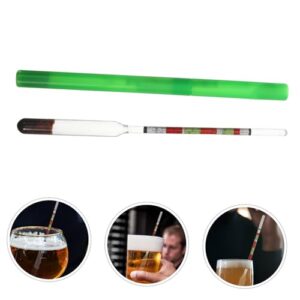 MOLUCKFU 1pc Sugar Meter Hydrometer for Beer Syrup Hydrometer Triple Scale Hydrometer Liquid Hydrometer Homebrew Hydrometer Manual Hydrometer Specific Hydrometer Borosilicate Glass