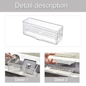 JOKOTI Adjustable Kitchen Faucet Storage Shelf Convenient Faucet Storage Rack Organization Holder for Kitchen Bathroom Utility