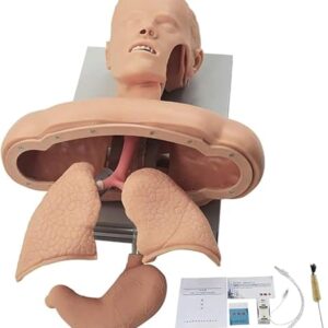 Oral Nasal Intubation Manikin,First Aid Tracheal Intubation with Alarm Function,Intubation Manikin Airway Management Trainer Advanced Human Tracheal Intubation Model