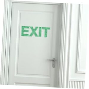 Anneome Exit Sign Sticker Exit Decal Noctilucence Exit Sign Exit Wall Decal Exit Wall Sticker Emergency Door Exit Sign Exit Photoluminescent Signs Stickers Luminous Exit Sign Emblems Green