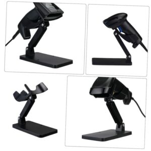 CAXUSD Scanning Device Holder Table Top Mic Stand Mic Holder for Desk Scanner Holders Scanner Stand for Desk Warehouse Scanner Holder Scanner Holder Mount Scanner Holder for Car Abs Black