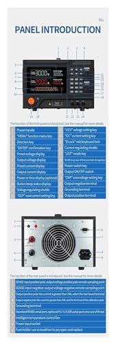 Arionyx Variable Switching DC Regulated Lab Programmable 15V 60A Laboratory Bench Dc Power Supply Mobile Repair(220V,RS232_15V 60A 10MV 10MA)