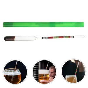 PAMINGONO 1pc Sugar Meter Hydrometer for Measure Sugar Water Hydrometer Tester Triplescale Tester Scale Hydrometer Liquid Hydrometer Maple Syrup Hydrometer for Beer Borosilicate Glass