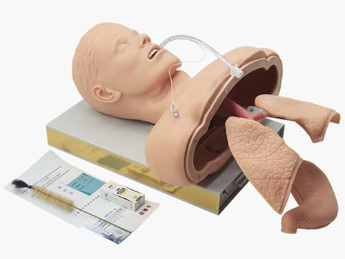 Oral Nasal Intubation Manikin,First Aid Tracheal Intubation with Alarm Function,Intubation Manikin Airway Management Trainer Advanced Human Tracheal Intubation Model