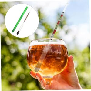 PAMINGONO 1pc Sugar Meter Hydrometer for Measure Sugar Water Hydrometer Tester Triplescale Tester Scale Hydrometer Liquid Hydrometer Maple Syrup Hydrometer for Beer Borosilicate Glass