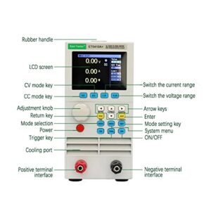 DC Power Supply, 400W 150V 40A Battery Tester Single-Channel Programmable DC Electronic Load Battery Capacity Tester Load Meter Monitor,Electroplating DIY