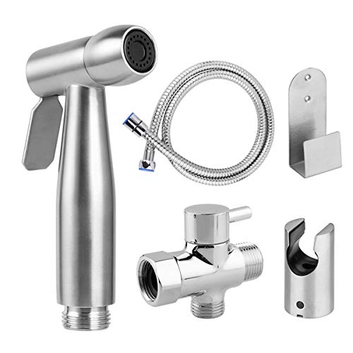 Star20XX Bidet Sprayer for Toilet, Handheld Cloth Diaper Sprayer, Bathroom Bidet Accessory Attachment with Hose (Brushed Nickel)