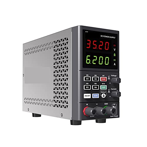 DC Power Supply, 35V 6A Adjustable DC Power Supply Digital LED Lab Bench Voltage Regulator Stabilizer Switching Power Supply,Electroplating DIY