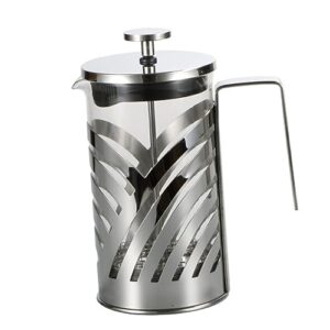 holidyoyo 304 fashion coffee pot coffee filter pot concentrated coffee multi-function coffee pot espresso pot filter teapot stainless tea kettle coffee maker espresso coffee machine silver