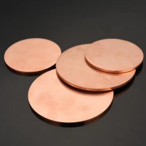 1-2pcs T2 Copper Disc Round Plate Sheet Diameter 20/30/50/60/80/100/150/200mm Thickness 1.5mm 2mm 3mm DIY Customized Processing (2x60mm 1pcs)