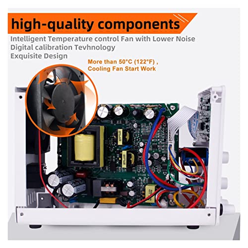 DC Power Supply, Switching Lab Adjustable DC Power Supply 30V 10A Bench Stabilized Voltage Regulator Power Supply,Electroplating DIY(30V 10A LCD)