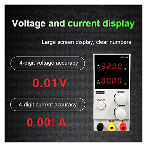 4LED Adjustable DC Power Supply 30V 10A Laboratory Variable Switch Bench Power Supply Stabilized Power Source(LW-K1003D)