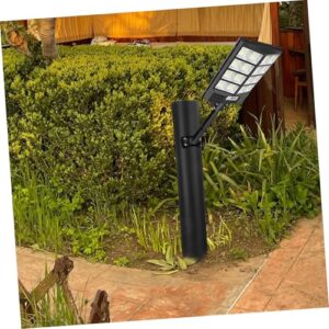 Mipcase 1 Set Solar Street Light Bracket Light Supplies Street Light Support Solar Spot Light Pole Light Mount Light Poles Solar Spotlight Support Pole Lamp Supply Black Galvanized Steel