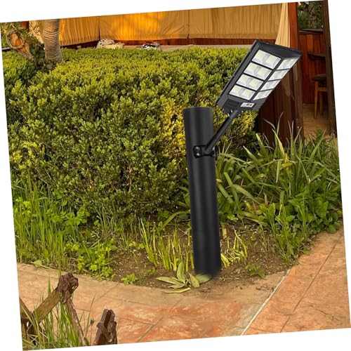 Mipcase 1 Set Solar Street Light Bracket Light Supplies Street Light Support Solar Spot Light Pole Light Mount Light Poles Solar Spotlight Support Pole Lamp Supply Black Galvanized Steel