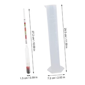 1 Set American Attenuation Meter Beer Hydrometer Alcohol Distilling Moonshine Alcoholmeter Proofing Distilled Spirits Wine Hydrometer Tester Mead Hydrometer Mead Making Kit Glass NAMOARLY