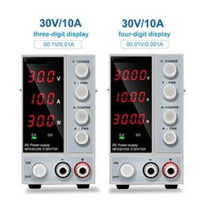 adjustable dc power supply 30v 10a led digital display lab power supply 60v 5a voltage regulator 120v3a for phone repair(4digits 120v 3a)