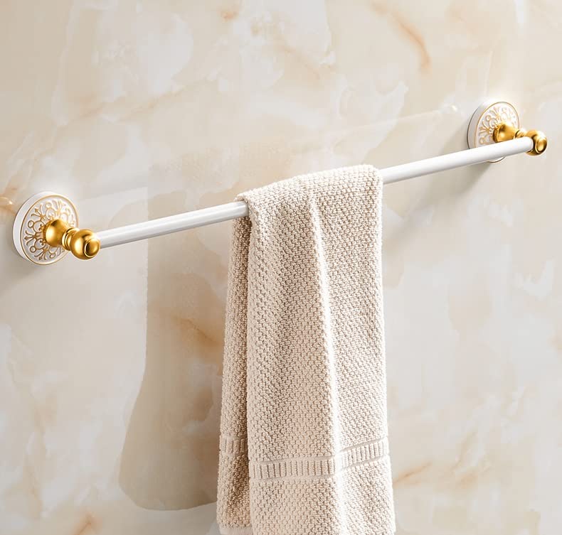 Towel Racks, Towel Rack Bathroom Wall Mounted Towel Rail Single Towel Bar Towel Rack Space Aluminum Towel Rail Bathroom Kitchen Wall Mounted Towel Rack Bathroom Shelf/a/60Cm