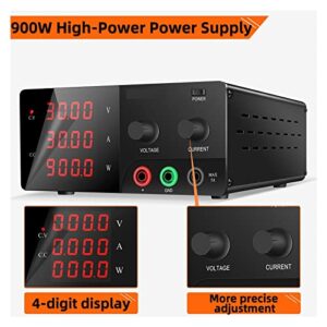 DC Power Supply, DC Power Supply 60V 20A Laboratory 100V 10A 200V 5A Stabilized Adjustable Variable Digital Regulated Bench Source 30V 30A 40A,Electroplating DIY(30V 40A)