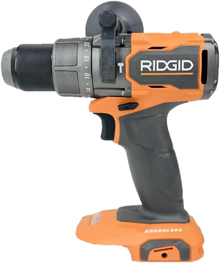 RIDGID 18V Brushless Cordless 1/2 in. Hammer Drill/Driver R86115 (Tool Only) (Renewed)