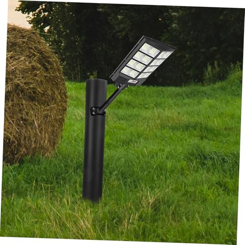 Mipcase 1 Set Solar Street Light Bracket Light Supplies Street Light Support Solar Spot Light Pole Light Mount Light Poles Solar Spotlight Support Pole Lamp Supply Black Galvanized Steel