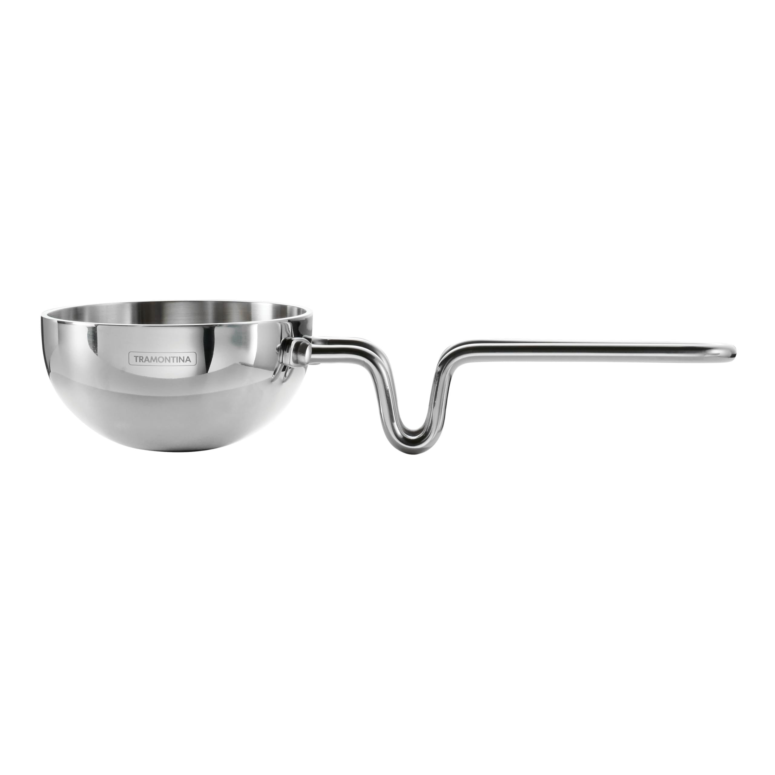 Tramontina Utsava 4-Inch Tri-Ply Clad Stainless Steel Tadka, Spice Heating Pan for Indian Cooking