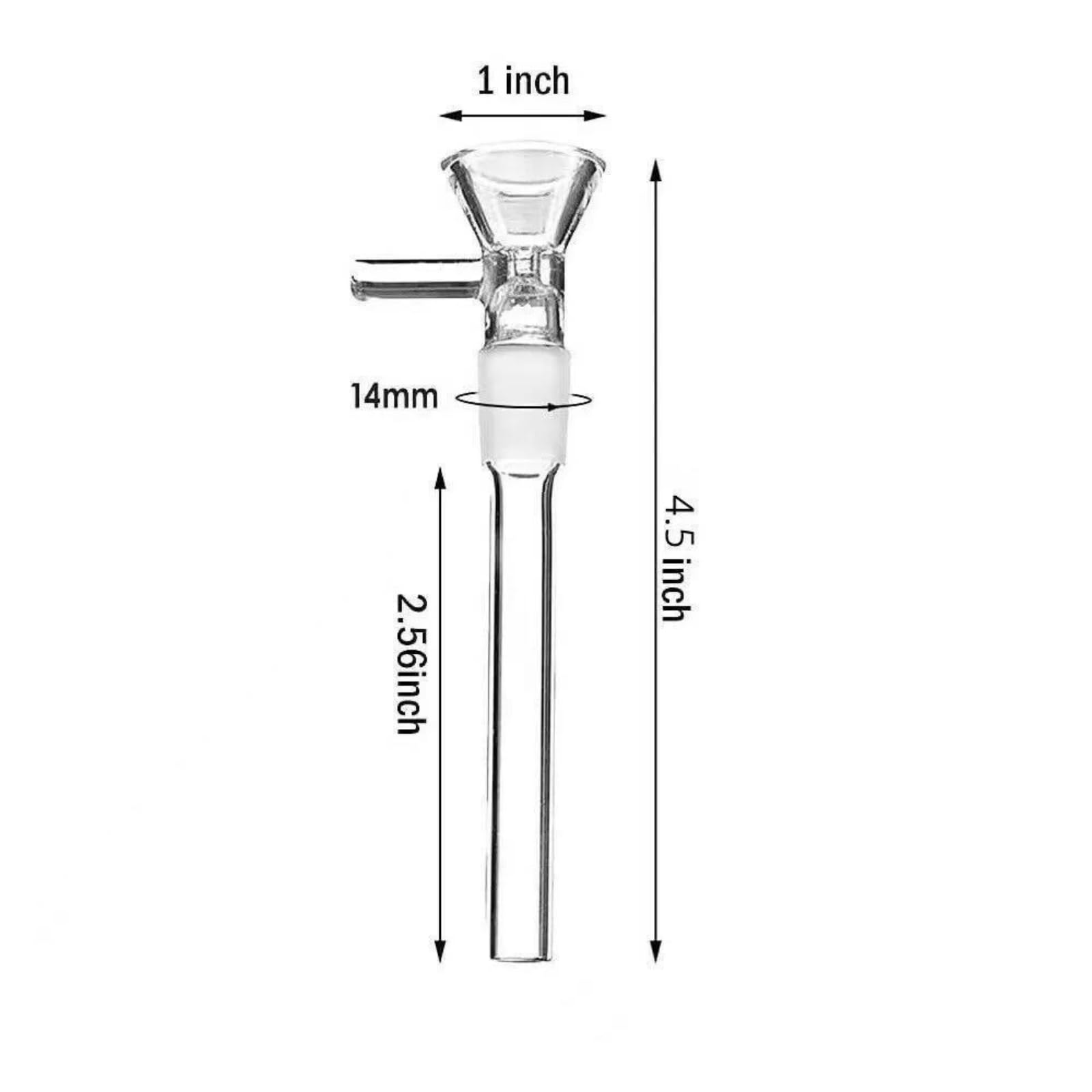 5 Pcs Lab Test Tube - Upgraded Scientific Glass Tube - Science and Lab Experiments with Mini Funnels - 14mm