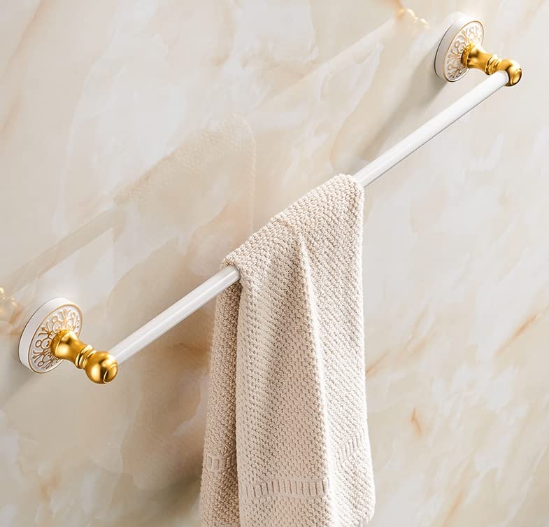 Towel Racks, Towel Rack Bathroom Wall Mounted Towel Rail Single Towel Bar Towel Rack Space Aluminum Towel Rail Bathroom Kitchen Wall Mounted Towel Rack Bathroom Shelf/a/60Cm