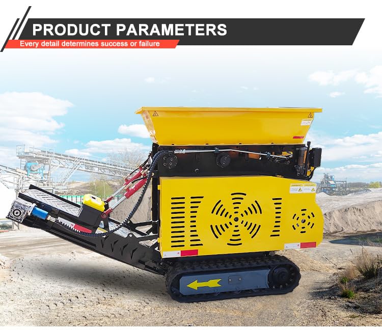 Mini Crawler-Mounted Mobile Jaw Crusher - Portable Stone Crusher Machine