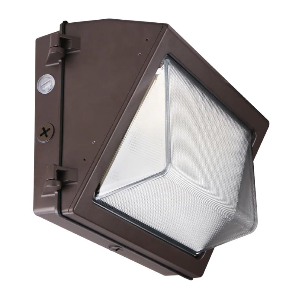 GREENLIGHTDEPOT LED Wall Pack Light - Photocell Included - SWP5 - Forward Throw - DLC 5.1 Listed (Cool White (5000K), Cool White (5000K)_120W)