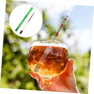 CRAFTHROU 1pc Sugar Meter Mead Hydrometer Sugar Scale Hydrometer Home Brew Hydrometer Maple Syrup Hydrometer Kit Hydrometer for Wine Hydrometer for Mead Beer Hydrometer Borosilicate Glass