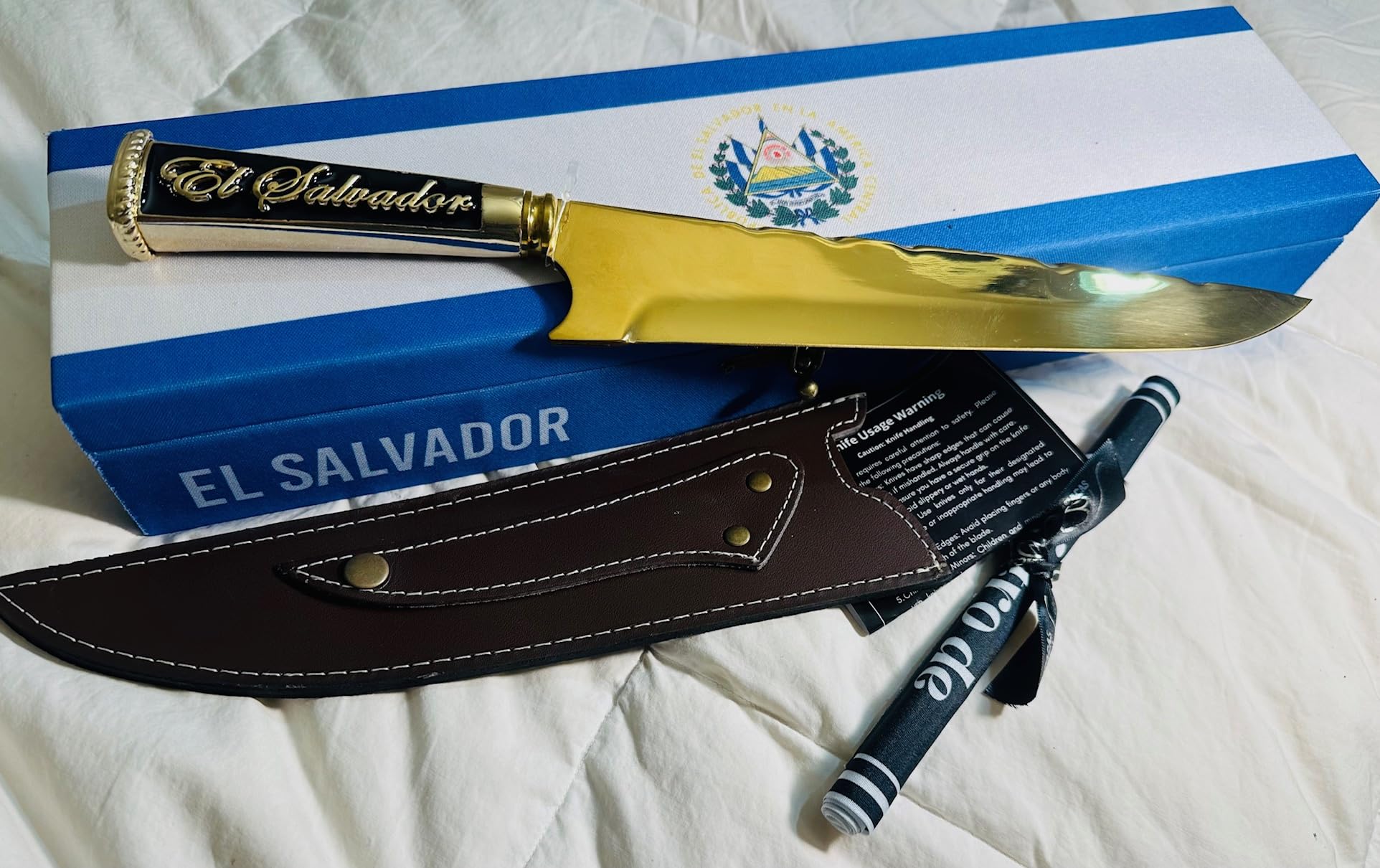 Golden Knife - El Salvador Style Knife - Made in Brazil