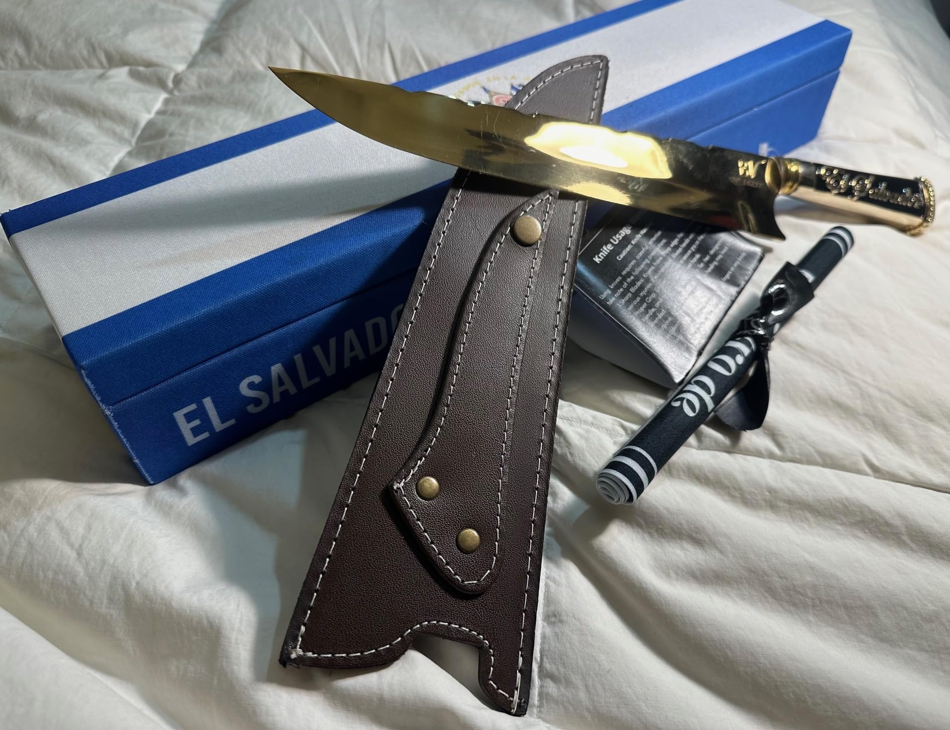 Golden Knife - El Salvador Style Knife - Made in Brazil