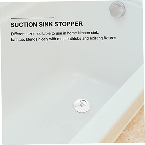 WOONEKY 9 Pcs Sink Stopper Hard Case with Foam Tub Drain Plug Tub Accessories for Water Stopper Garbage Drain Stopper Bath Drain Stopper Bathtub Accessories Bathtub Plug Rubber Silver