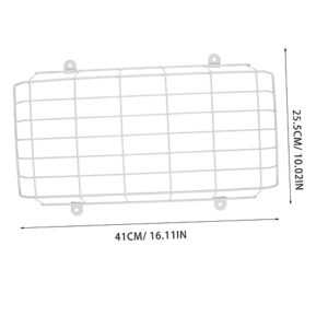 SEWOART Exit Light Exit Sign Wall Cover Wire Exit Sign Cage Emergency Light Damage Stopper Safely Exit Sign Protective Cage Tinsel Electric Wire Exit Sign Light Protective Guard Iron White