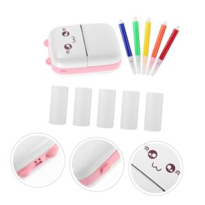 TOGEVAL 1 Set Sticker Printer Printing Tool Pocket Photo Printer Small Printing Machine Wrong Question Printer Mini Phone Printer Label Printer Portable Printer Small Abs Pink