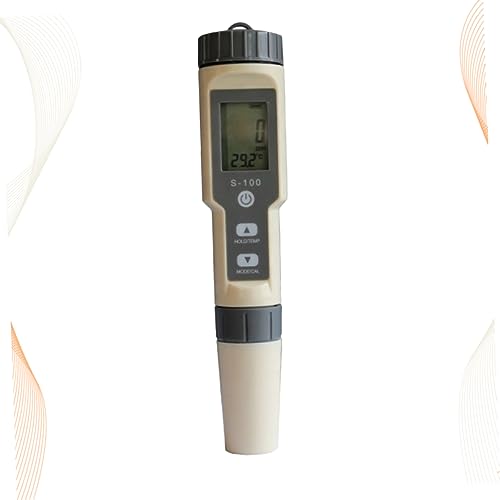 MUCKLILY Water Quality Tester Hydrometers Salt Meter Water Salimeter Automatic Hydrometer Salt Water Gravimeter Tds Water Quality Testing Pen Temperature Tester Light Grey