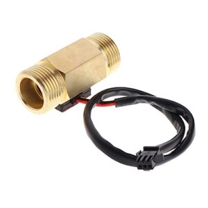 GARVALON 4 Water Flow Sensor Water Purifier Hall Effect Meter Water Hall Sensor Water Meter Cfm Meter Hall Flow Meter Hall Sensor Meter Hall Effect Water Sensor Hall Effect Sensor Golden