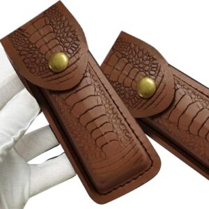 BOGEEL Leathers Pouches Handmade Holsters Belt Loop Case Holder Bag Folding Sheath for Cutting Tool Carriers