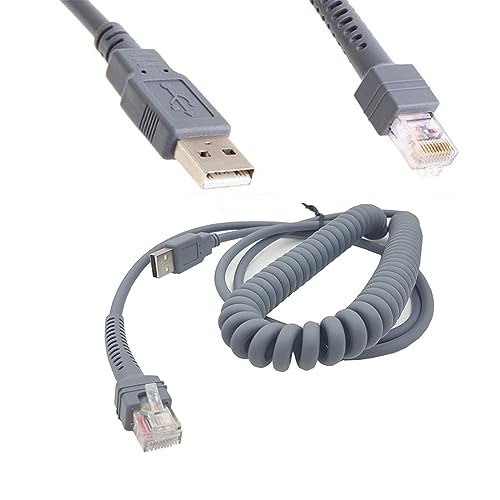 ljhnba Extension Cable for Symbol LS2208 LS2208AP LS1203 LS4208 LS4278 Barcode Scanner 9ft Long