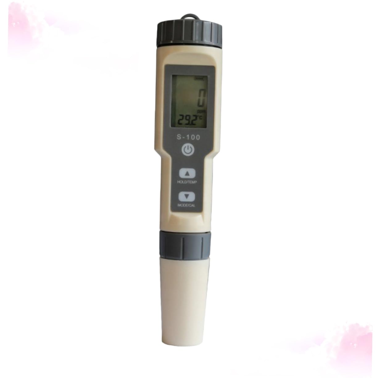 JECOMPRIS Water Quality Tester Water Salimeter Hydrometer Tds Water Quality Testing Pen Temperature Tester Salt Water Gravimeter Salt Meter Light Grey