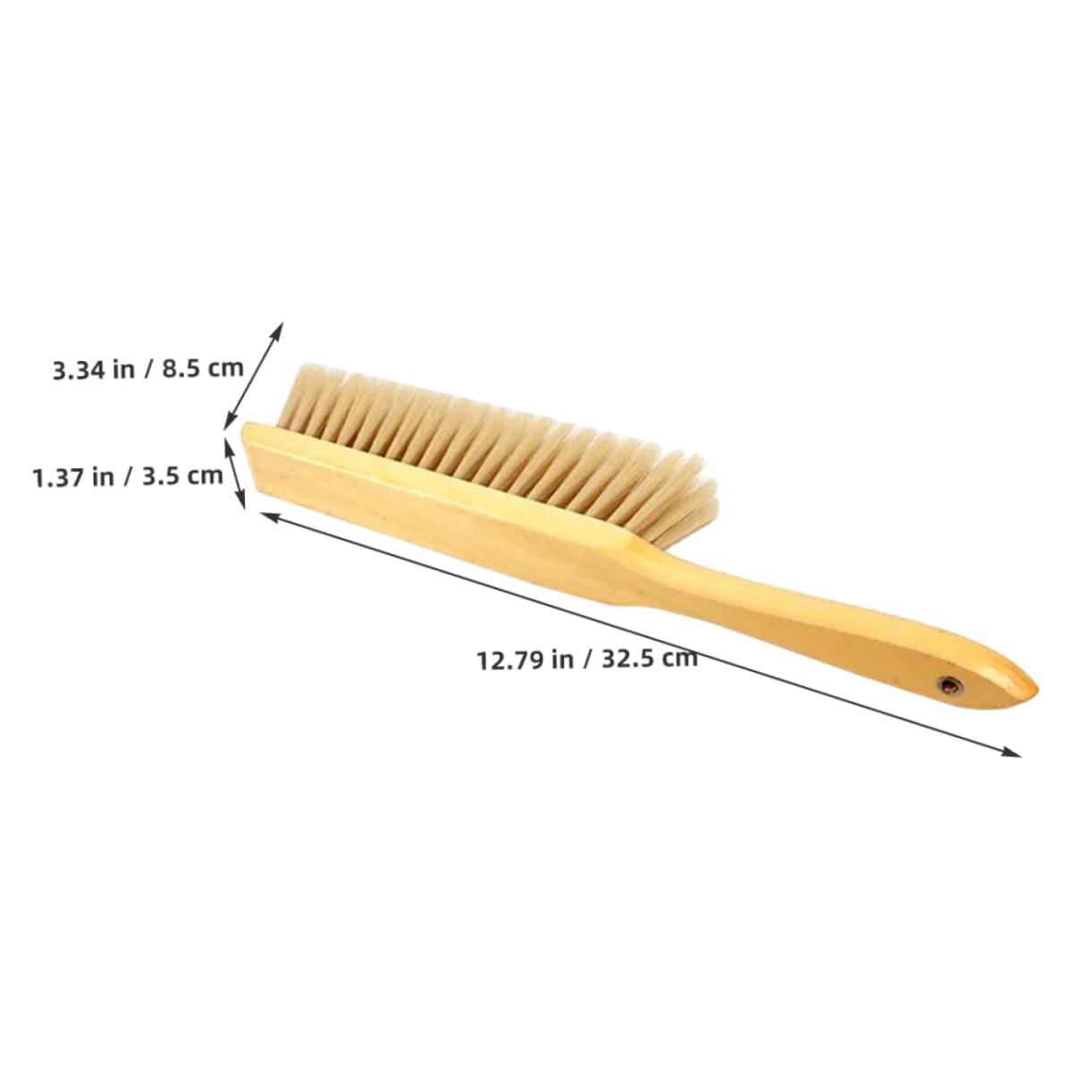 KOMBIUDA Wooden Bed Brush Hand Broom Duster Cleaning Brushes Drafting Brush Bench Brush for Cleaning Best Broom Cleaning Soft Bristle Cleaning Brush Soft Cleaning Brush Hand for Cleaning