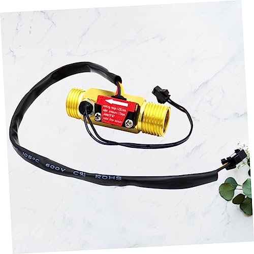 HAWILLOSCH 4 Water Flow Meter Hall Sensor Cfm Meter Hall Effect Meter Water Purifier Hall Effect Water Sensor Hall Effect Water Meter Hall Effect Sensor Water Meter Hall Flow Meter Golden